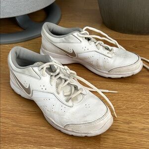 Nike White and Gray Women's Training Core Shoes